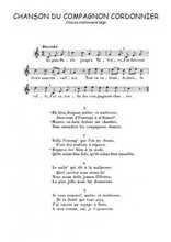 Chanson du compagnon cordonnier